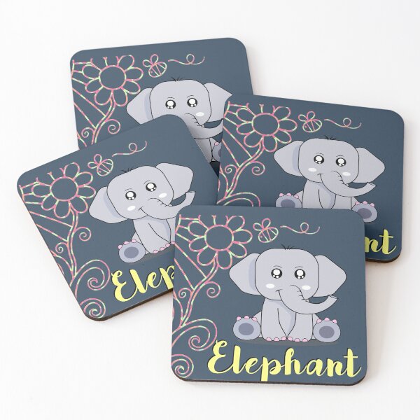 Item preview, ELEPHANT | KAWAII ELEPHANT | CHIBI ELEPHANT designed and sold by NATUREZONE.