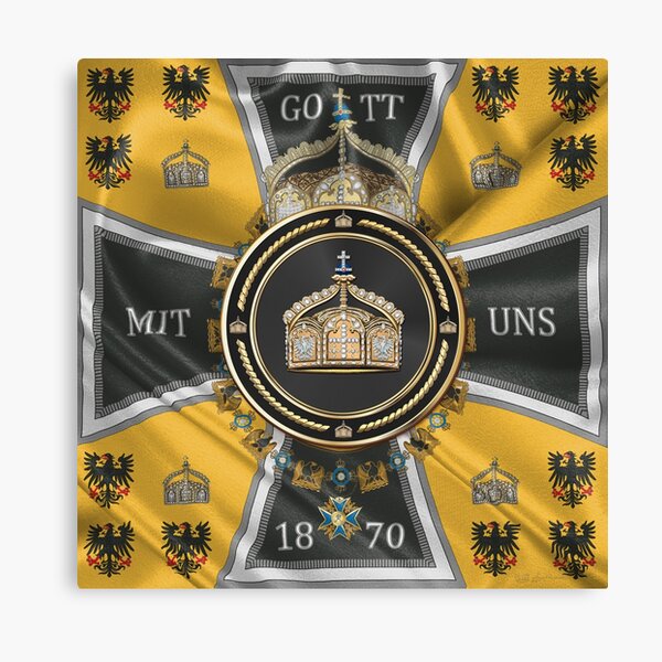 Item preview, State Crown of the German Empire over German Emperor Standard 1888-1918  designed and sold by Serge Averbukh Art Studio.