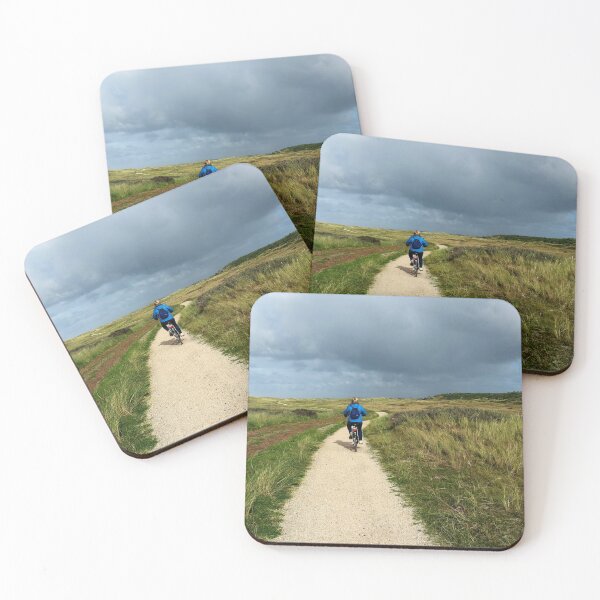Item preview, Cycling the Island Vlieland | Landscape Photography Art Print designed and sold by SimZoom.