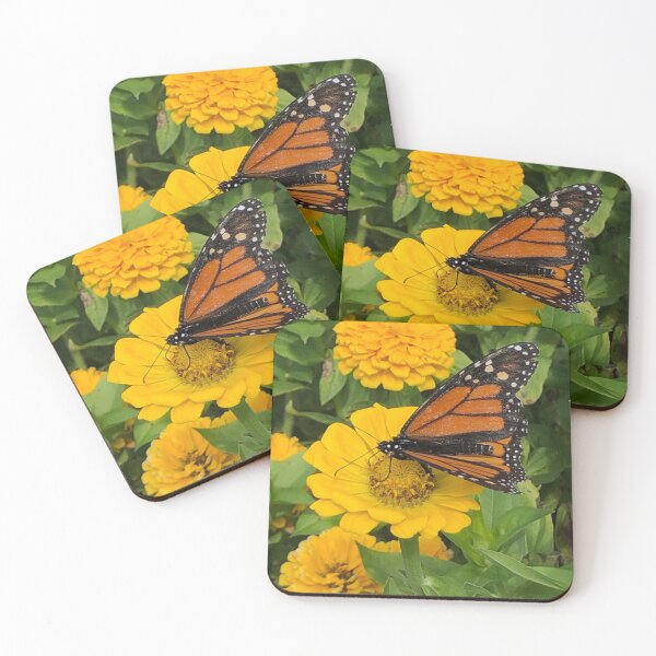 Item preview, Monarch butterfly with Calendula flower designed and sold by jendoedesigns.