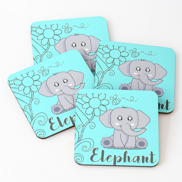 Item preview, ELEPHANT | KAWAII ELEPHANT | CHIBI ELEPHANT designed and sold by NATUREZONE.