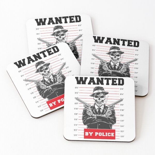 Item preview, Wanted by Police. Wanted in front of the police. death designed and sold by OneLine24.