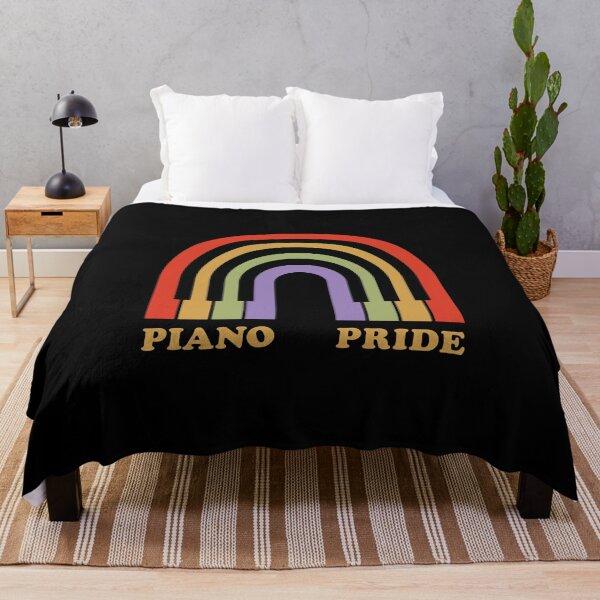 Item preview, Piano Pride rainbow LGBT musician pianist keyboard designed and sold by SafariOutfit.
