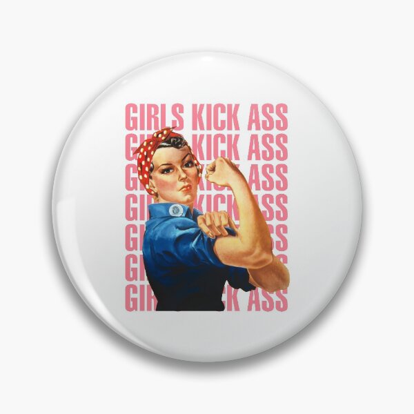 Item preview, Rosie The Riveter Girls Kick Ass! - White designed and sold by crazycollective.