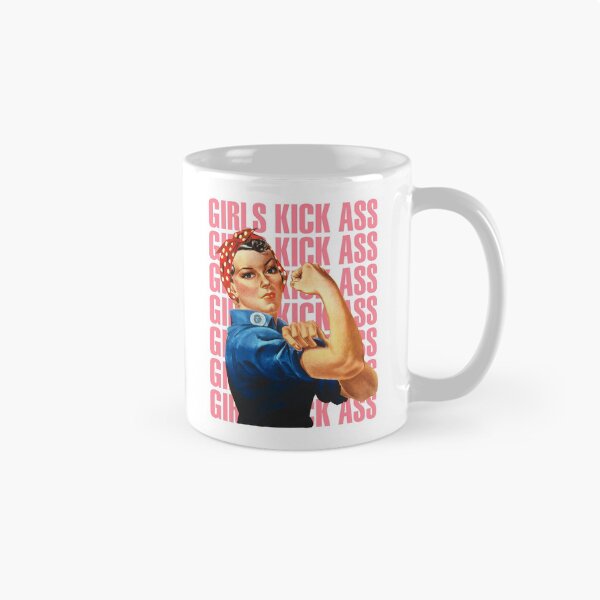 Item preview, Rosie The Riveter Girls Kick Ass! - White designed and sold by crazycollective.