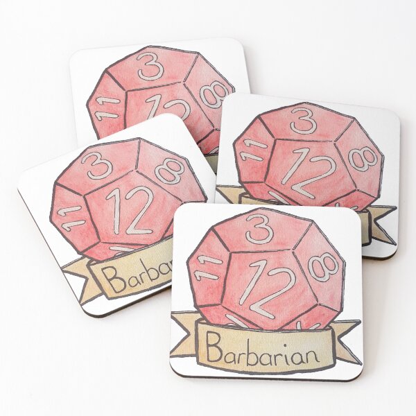 Item preview, D&D Barbarian Hit Dice designed and sold by DrawnByLee.
