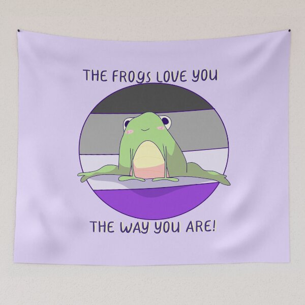 Item preview, The Frogs Love You The Way You Are! Ace Pride  designed and sold by ForTheFrogWar.