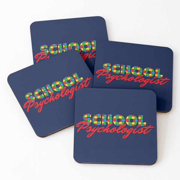 Item preview, School Psychologist Autism Puzzle Red Design With Dark Blue Background designed and sold by Rosinda.