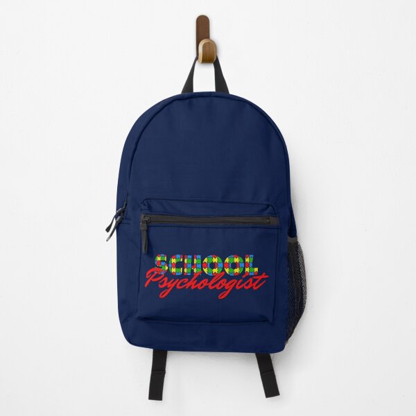 Item preview, School Psychologist Autism Puzzle Red Design With Dark Blue Background designed and sold by Rosinda.