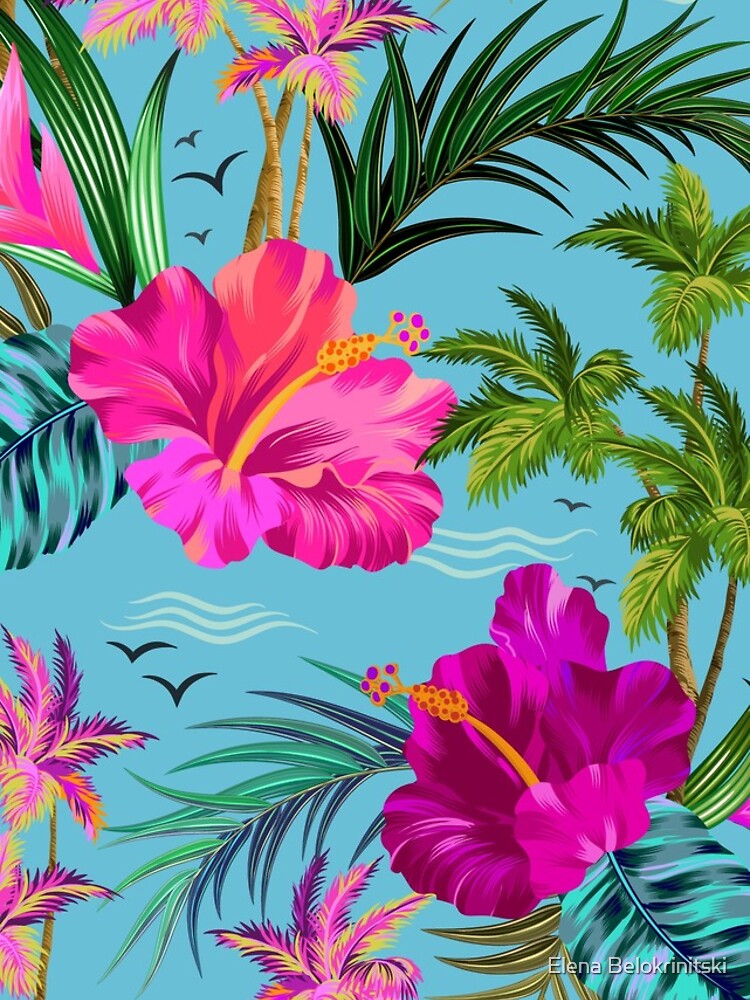Disover Hello Hawaii, a stylish retro aloha pattern. Iphone Case