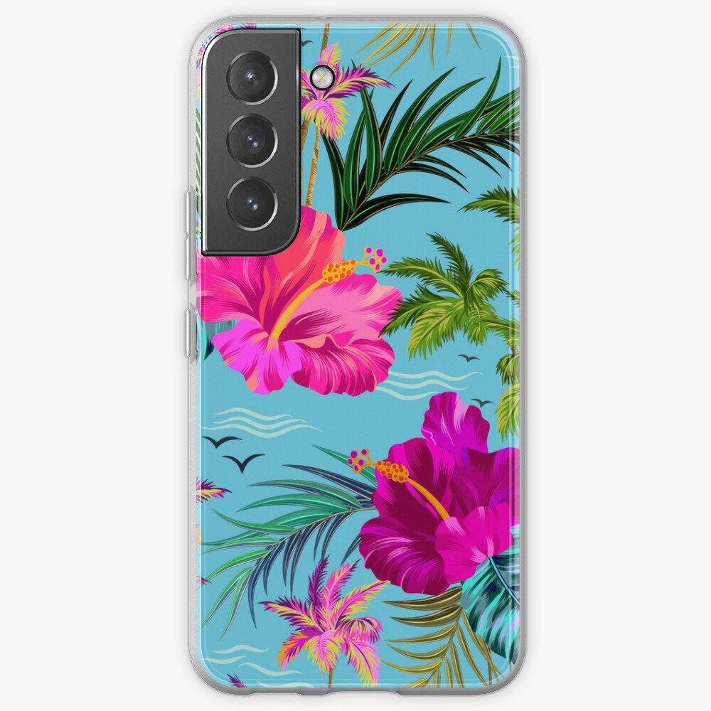 Disover Hello Hawaii, a stylish retro aloha pattern. | Samsung Galaxy Phone Case