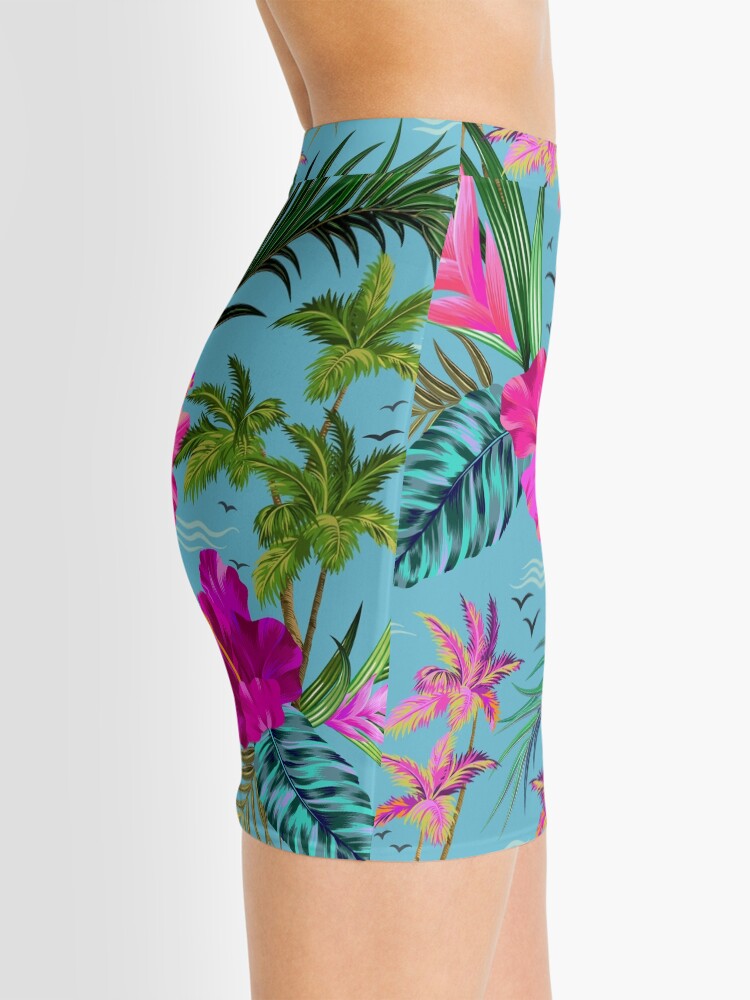 Alternate view of Hello Hawaii, a stylish retro aloha pattern. Mini Skirt