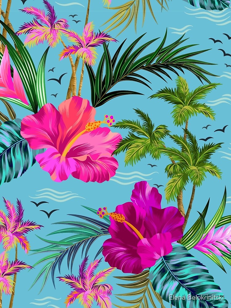 Discover Hello Hawaii, a stylish retro aloha pattern. Drawstring Bag