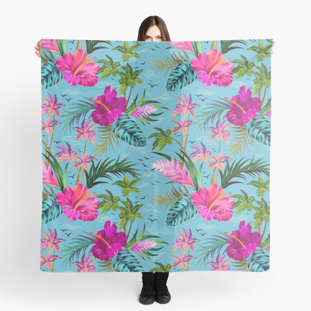 Hello Hawaii, a stylish retro aloha pattern. Scarf