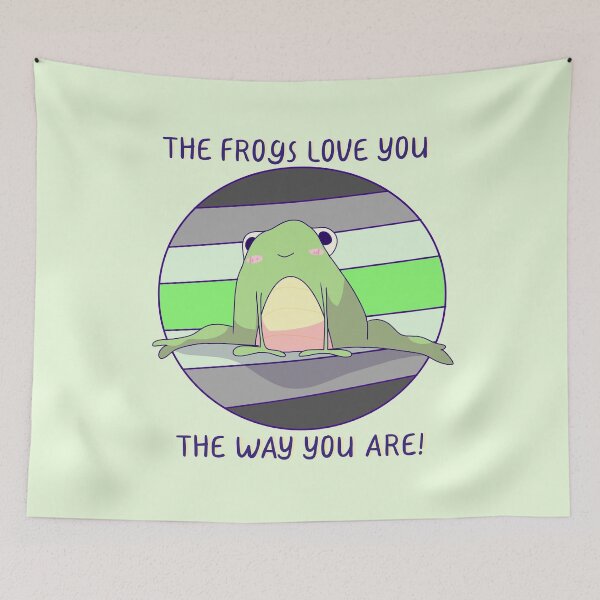 Item preview, The Frogs Love You The Way You Are! Agender Pride  designed and sold by ForTheFrogWar.
