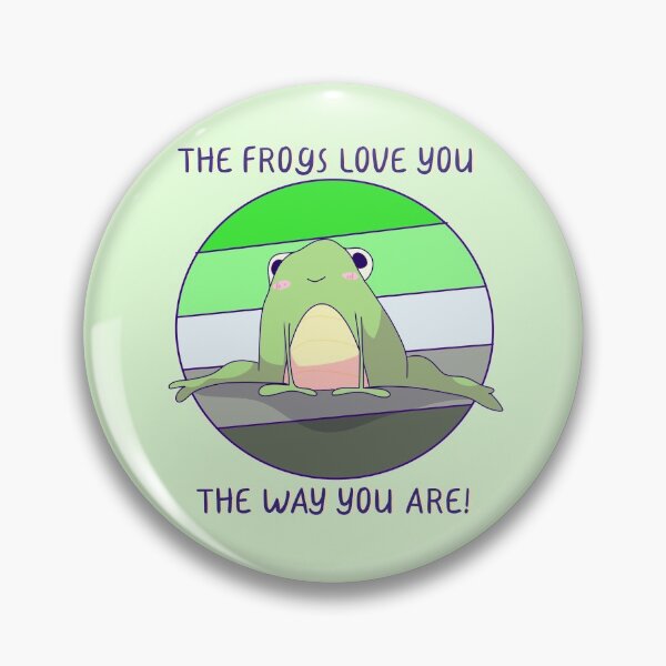 Item preview, The Frogs Love You The Way You Are! Aro Pride  designed and sold by ForTheFrogWar.