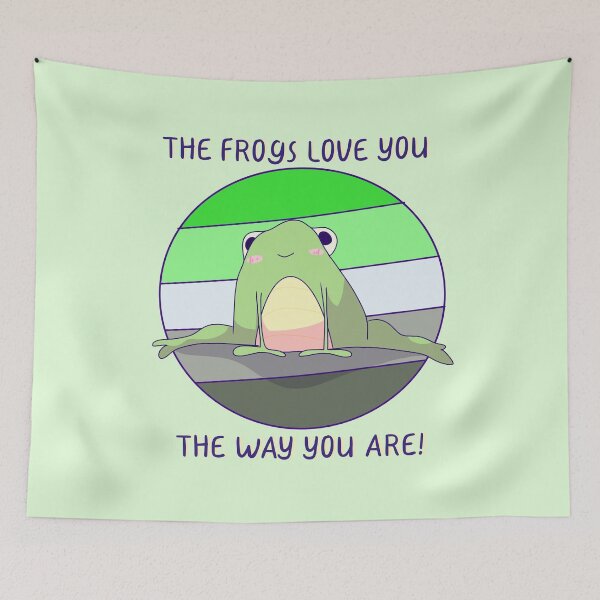 Item preview, The Frogs Love You The Way You Are! Aro Pride  designed and sold by ForTheFrogWar.