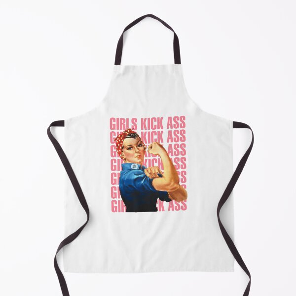Item preview, Rosie The Riveter Girls Kick Ass! - White designed and sold by crazycollective.