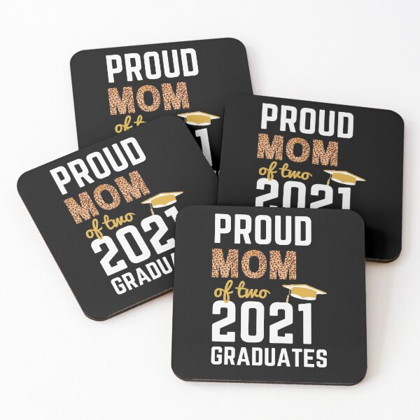 Item preview, Proud Mom of Two 2021 Graduates, Class of 2021 designed and sold by sinceanna.