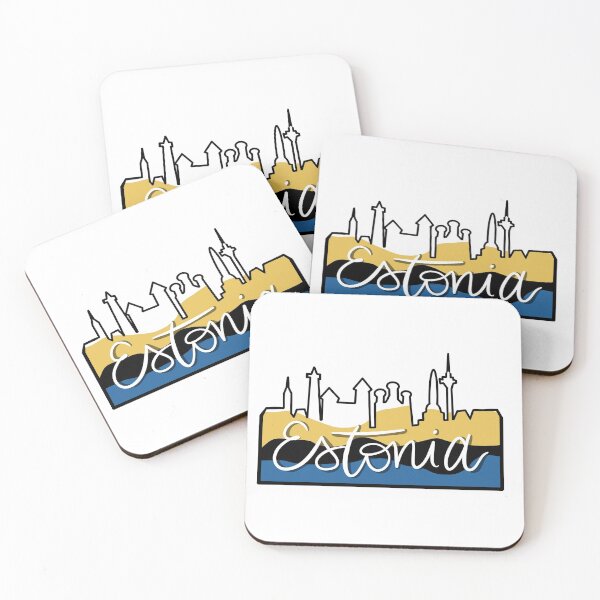 Artikelvorschau, Estland Ostsee Land Skyline Grafik entworfen und verkauft von Cedarrue.