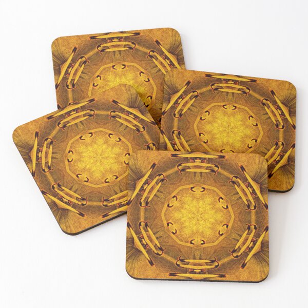 Item preview, floral fantasy design in shades of GOLD designed and sold by mister-john.