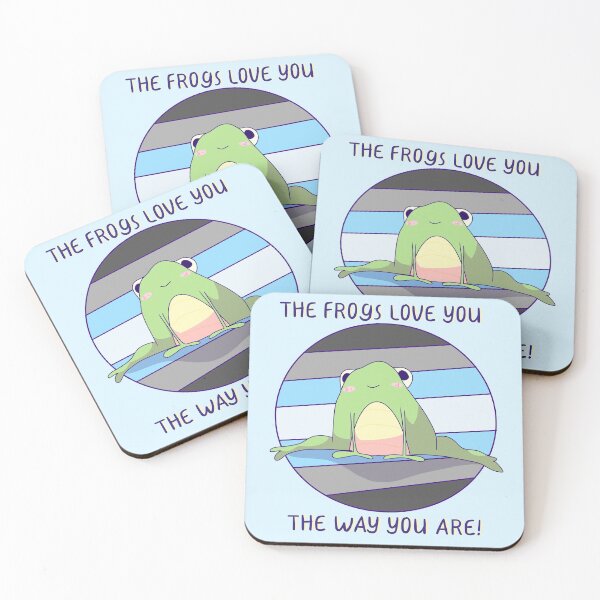 Item preview, The Frogs Love You The Way You Are! Demiboy Pride  designed and sold by ForTheFrogWar.