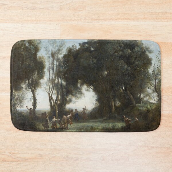 Item preview, A Morning. The dance of the Nymphs by Jean-Baptiste Camille Corot designed and sold by IndieArtDream.