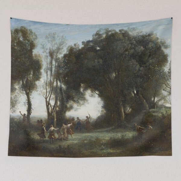 Item preview, A Morning. The dance of the Nymphs by Jean-Baptiste Camille Corot designed and sold by IndieArtDream.