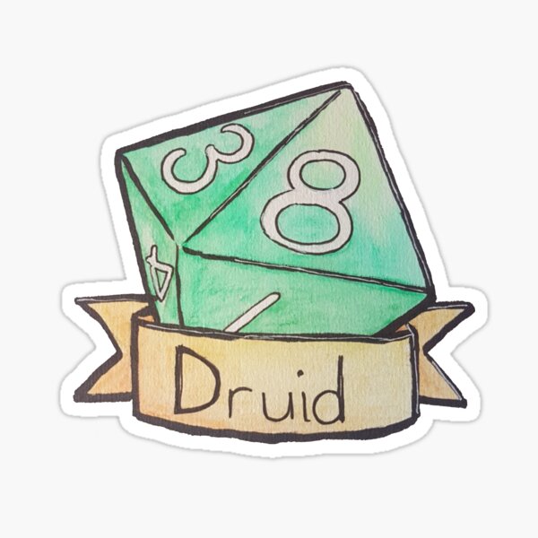 Item preview, D&D Druid Hit Dice designed and sold by DrawnByLee.