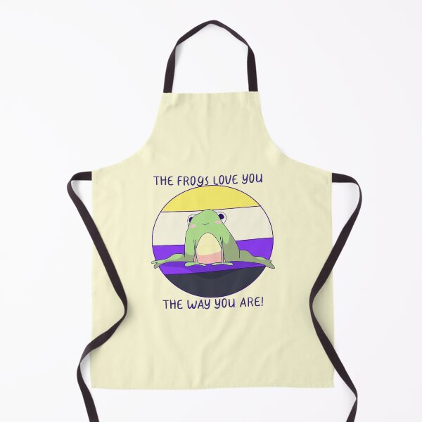 Item preview, The Frogs Love You The Way You Are! Nonbinary Pride designed and sold by ForTheFrogWar.