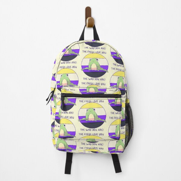 Item preview, The Frogs Love You The Way You Are! Nonbinary Pride designed and sold by ForTheFrogWar.