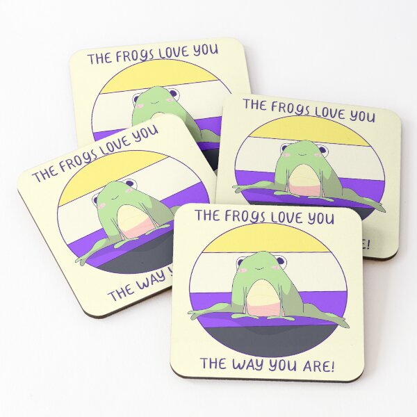 Item preview, The Frogs Love You The Way You Are! Nonbinary Pride  designed and sold by ForTheFrogWar.