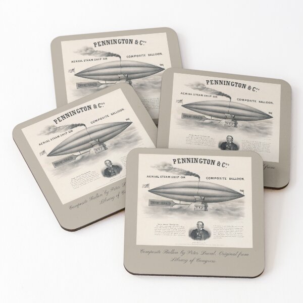 Item preview, Pennington & C Aerial Steam Ship Composite Balloon Poster Design designed and sold by EarthArtDesigns.