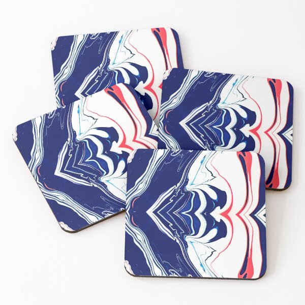 Item preview, Unsplash red white and blue abstract painting photo  designed and sold by Patternsonly.