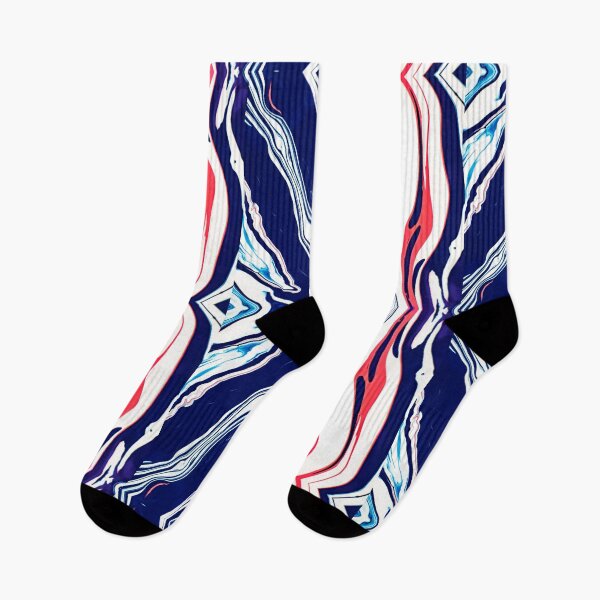 Item preview, Unsplash red white and blue abstract painting photo  designed and sold by Patternsonly.