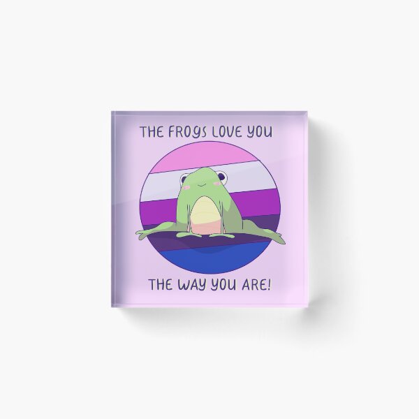 Item preview, The Frogs Love You The Way You Are! Genderfluid Pride  designed and sold by ForTheFrogWar.