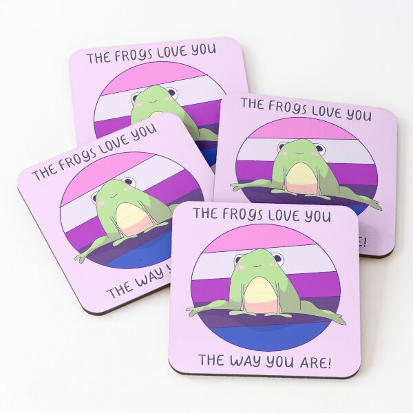 Item preview, The Frogs Love You The Way You Are! Genderfluid Pride  designed and sold by ForTheFrogWar.