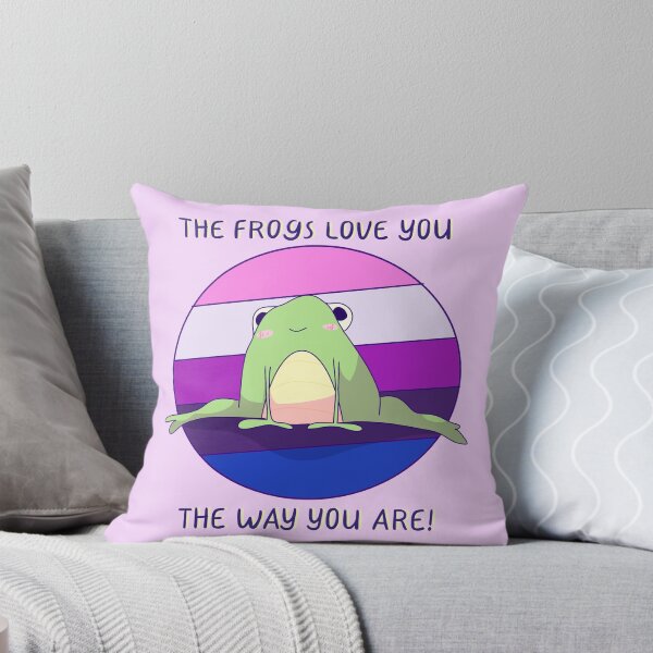Item preview, The Frogs Love You The Way You Are! Genderfluid Pride  designed and sold by ForTheFrogWar.