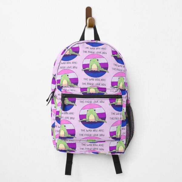 Item preview, The Frogs Love You The Way You Are! Genderfluid Pride designed and sold by ForTheFrogWar.