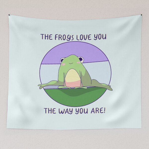 Item preview, The Frogs Love You The Way You Are! Genderqueer Pride  designed and sold by ForTheFrogWar.
