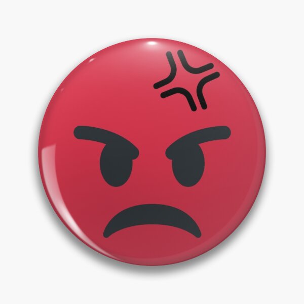 Item preview, red, angry looking smiley designed and sold by MaltesShop.