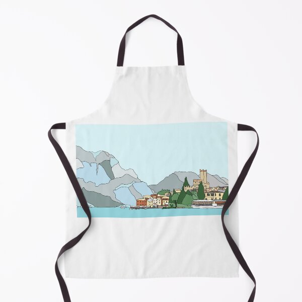 Item preview, Beautiful Malcesine on Lake Garda, Italy - digital art designed and sold by Jenny Cathcart.