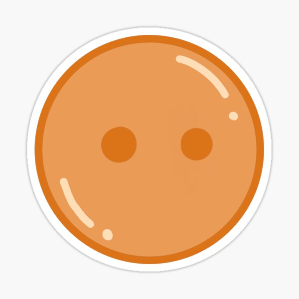 Item preview, Simple orange button designed and sold by ZestyChicken.