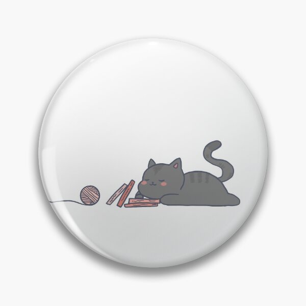 Item preview, Sleepy Study Black Cat With a Ball of Yarn designed and sold by LittleFlairTee.