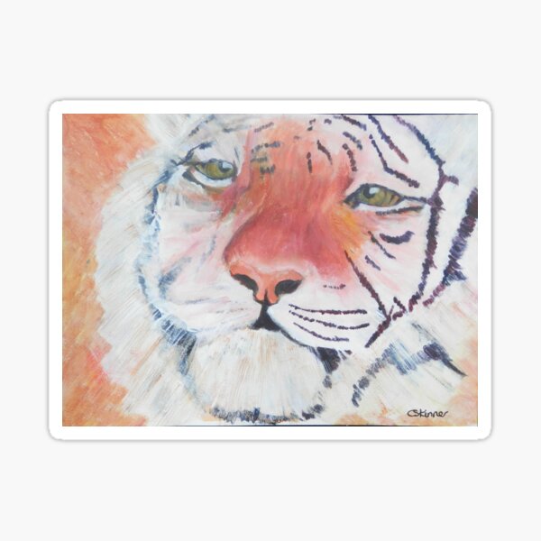 Tiger Tiger Burning Bright Sticker
