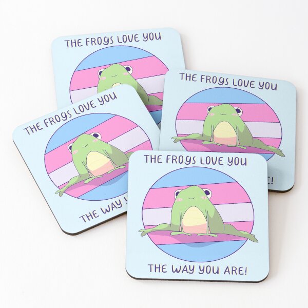 Item preview, The Frogs Love You The Way You Are! Trans Pride  designed and sold by ForTheFrogWar.