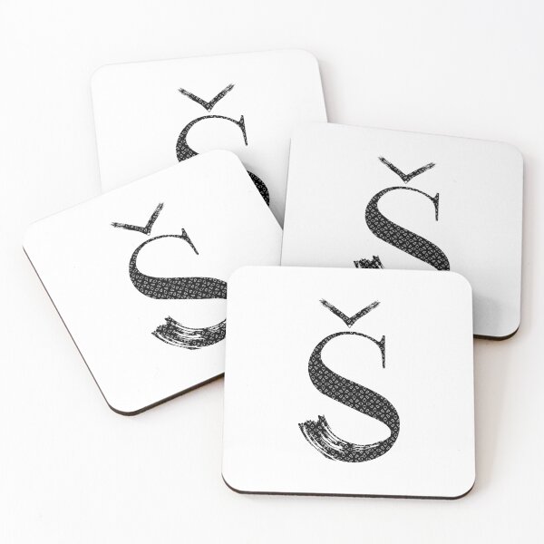 Item preview, Letter Š - Black & White #1 designed and sold by Kettukas.