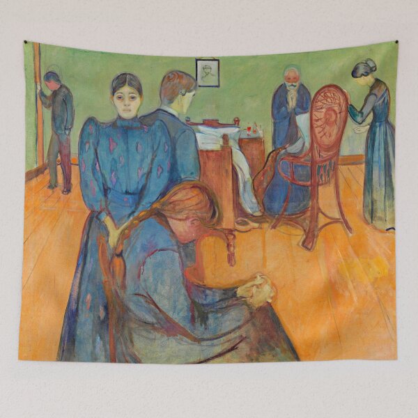 Item preview, Death in the Sickroom - Edvard Munch designed and sold by brushandframes.
