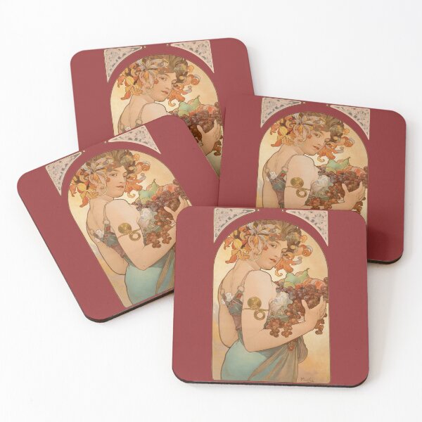 Item preview, Fruit by Alphonse Mucha  designed and sold by IndieArtDream.
