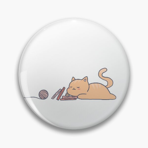 Item preview, Sleepy Study Orange Cat With a Ball of Yarn designed and sold by LittleFlairTee.